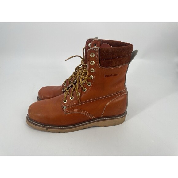 Vintage Dunham Work Boots Korea 6016 Leather Men’s Construction Workman 8.5 EE - Picture 1 of 16